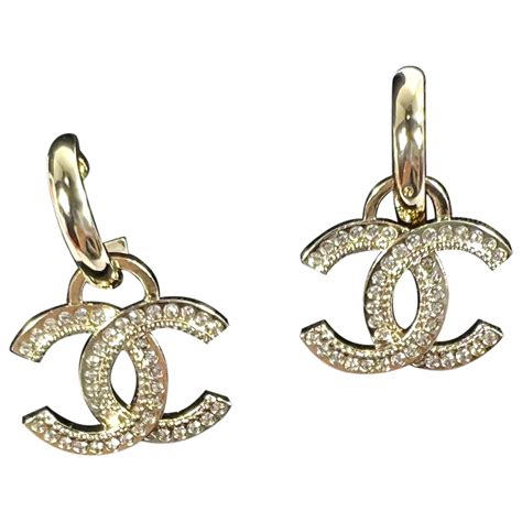 chanel outlet earrings|pre owned Chanel earrings.